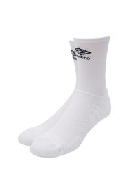 Mens Pro Tech Logo Socks - White - White