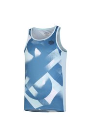 Mens Pro Training Tank Top - Blue Glow/Brilliant White