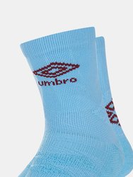 Mens Protex Gripped Ankle Socks - Sky Blue/New Claret