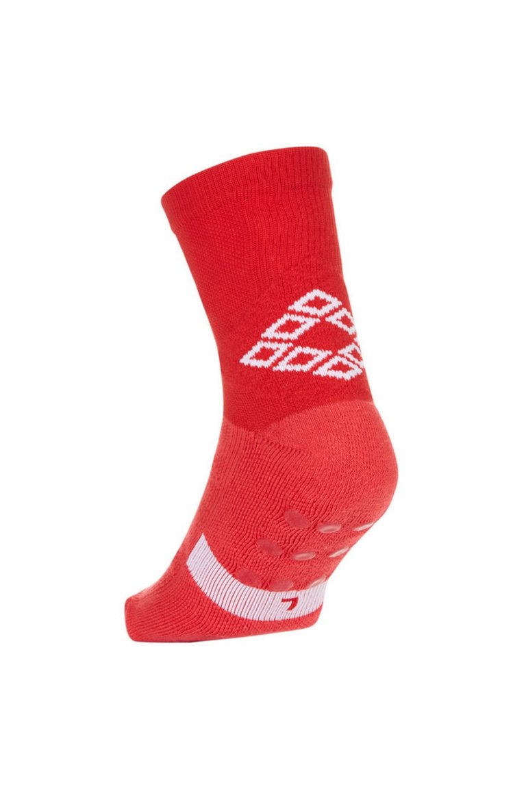 Mens Protex Gripped Ankle Socks - Vermillion