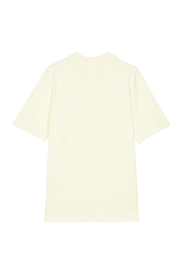 Mens Relaxed Fit T-Shirt - Ecru/Fir