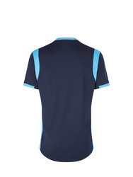 Mens Spartan Short-Sleeved Jersey - Dark Navy/Sky Blue