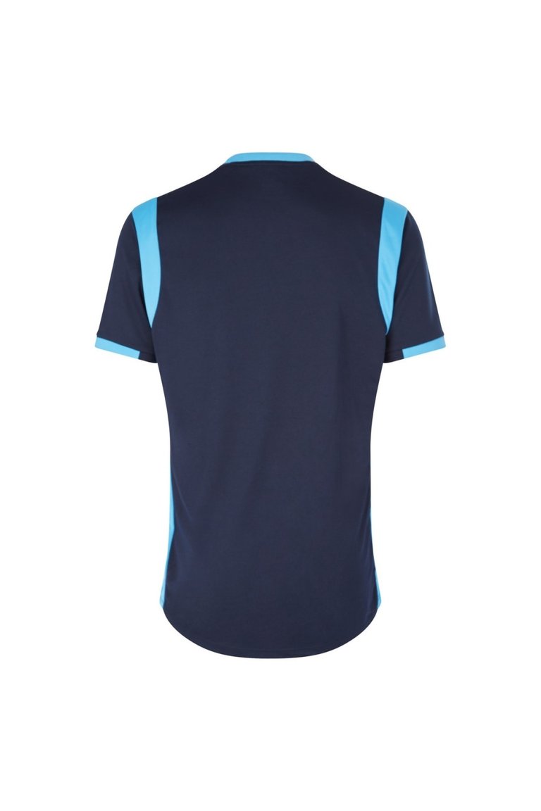 Mens Spartan Short-Sleeved Jersey - Dark Navy/Sky Blue