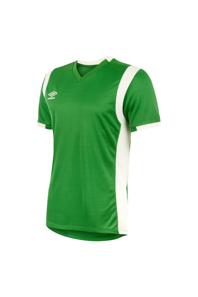 Mens Spartan Short-Sleeved Jersey - Emerald/White - Emerald/White