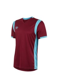 Mens Spartan Short-Sleeved Jersey - New Claret/Sky Blue - New Claret/Sky Blue