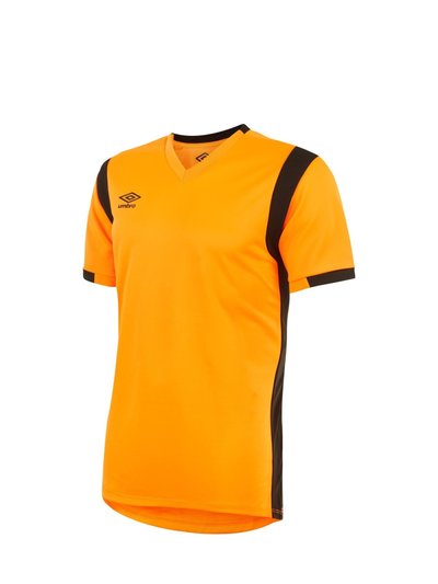 Umbro Mens Spartan Short-Sleeved Jersey - Shocking Orange/Black product