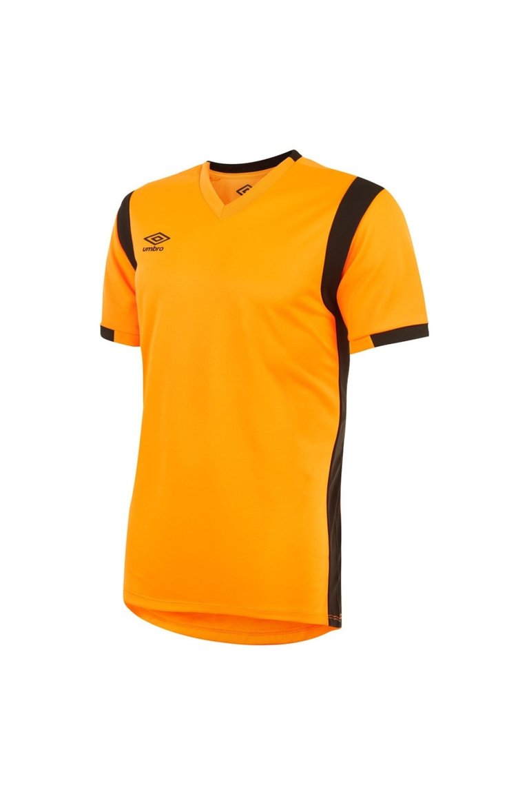 Mens Spartan Short-Sleeved Jersey - Shocking Orange/Black - Shocking Orange/Black