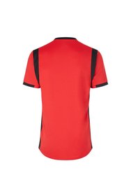 Mens Spartan Short-Sleeved Jersey - Vermillion/Black