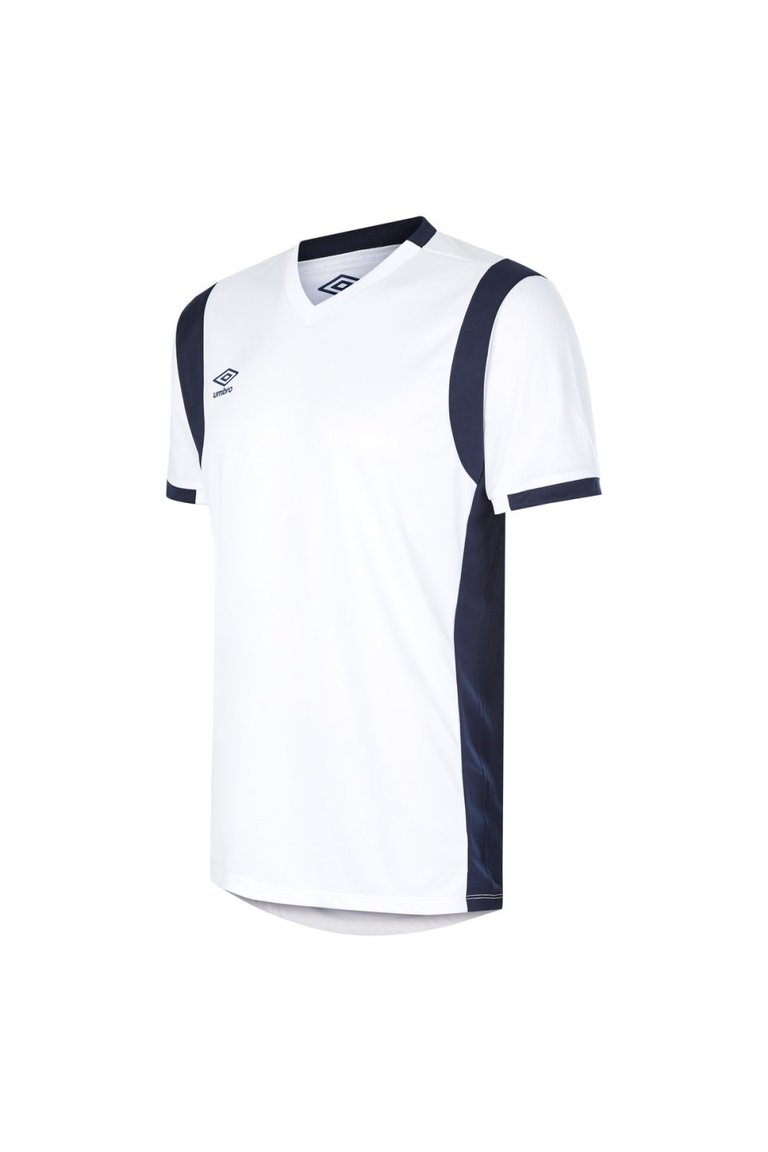 Mens Spartan Short-Sleeved Jersey - White/Black - White/Black