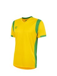 Mens Spartan Short-Sleeved Jersey - Yellow/Green - Yellow/Green