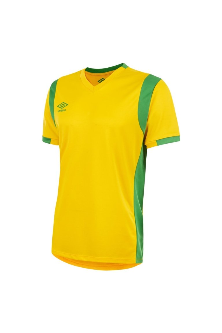 Mens Spartan Short-Sleeved Jersey - Yellow/Green - Yellow/Green