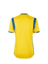 Mens Spartan Short-Sleeved Jersey - Yellow/Royal Blue