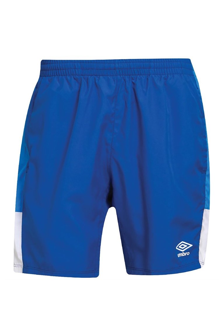 Mens Training Shorts - Royal Blue/French Blue/White - Royal Blue/French Blue/White