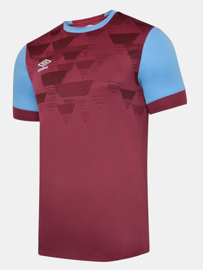 Mens Vier Jersey - New Claret/Sky Blue - New Claret/Sky Blue