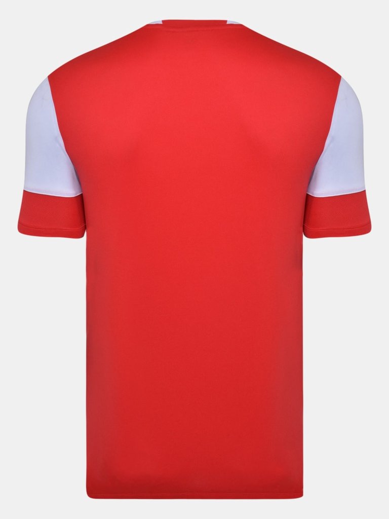 Mens Vier Jersey - Vermillion/White