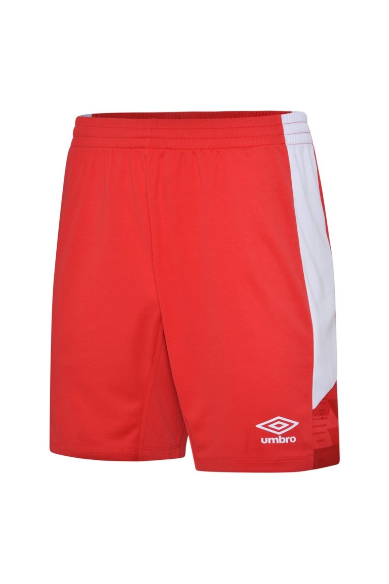 Mens Vier Shorts - Vermillion/White - Vermillion/White