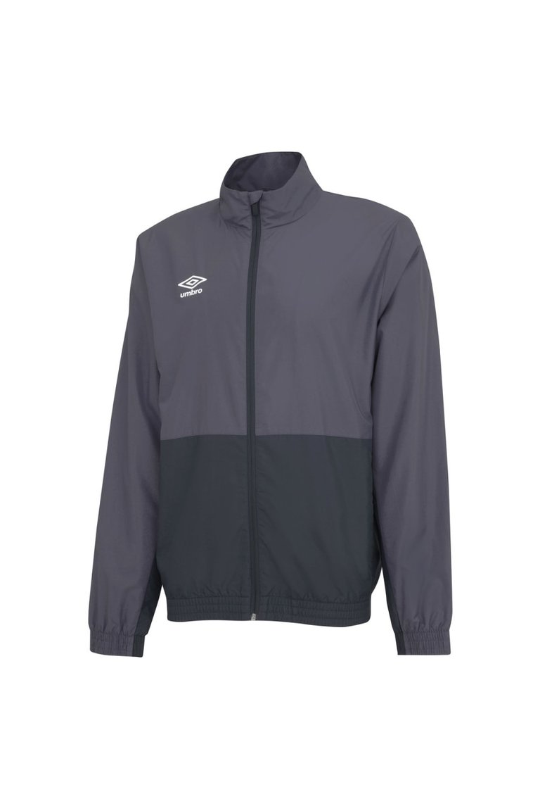 Mens Woven Training Jacket - Carbon/Black - Carbon/Black