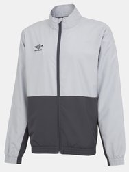 Mens Woven Training Jacket - High Rise Gray/Carbon - High Rise Gray/Carbon