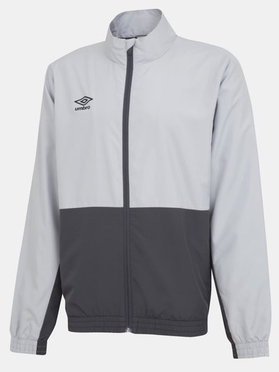 Umbro Mens Woven Training Jacket - High Rise Gray/Carbon product