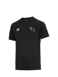 Unisex Adult 22/23 Derby County FC Training Jersey - Black/Carbon