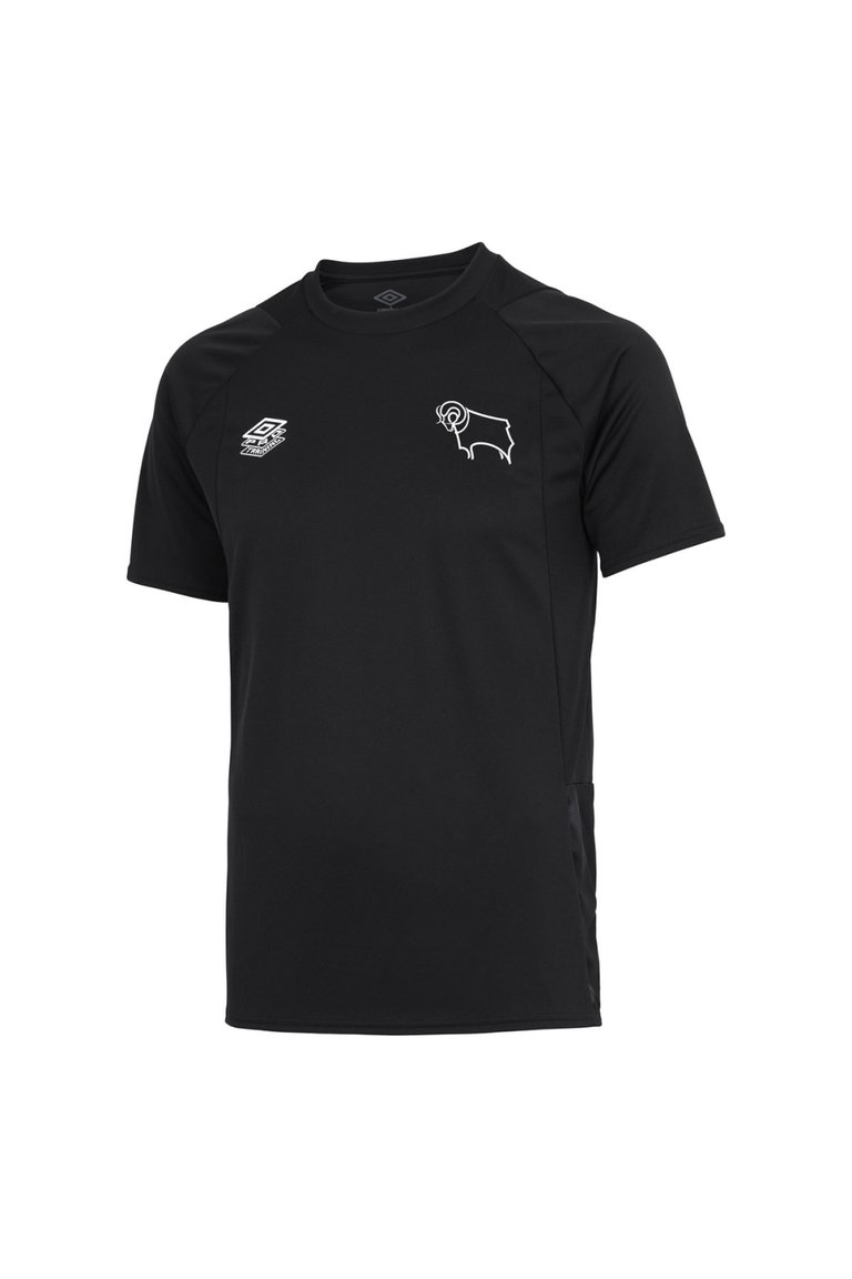 Unisex Adult 22/23 Derby County FC Training Jersey - Black/Carbon