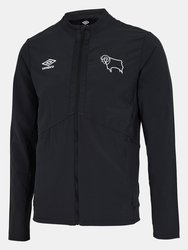 Unisex Adult 22/23 Presentation Derby County FC Jacket - Black/Carbon