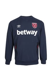 Unisex Adult 22/23 West Ham United FC Travel Sweatshirt (Dark Navy) - Dark Navy