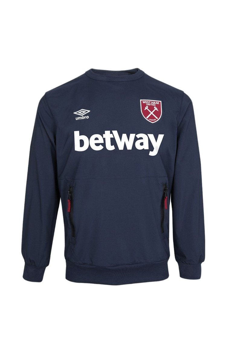 Unisex Adult 22/23 West Ham United FC Travel Sweatshirt (Dark Navy) - Dark Navy