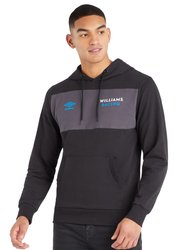 Williams Racing Mens Intertia Umbro Hoodie - Black/Carbon