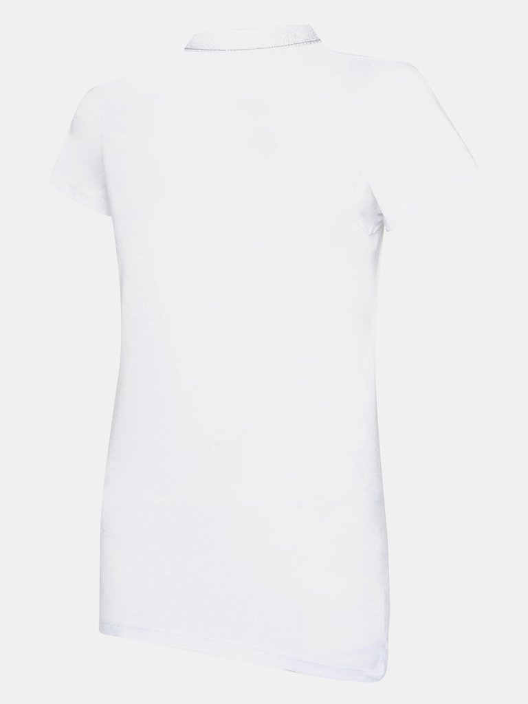 Womens Club Essential Polo Shirt - White/Black