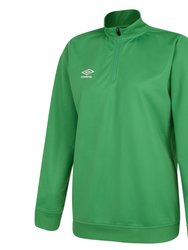 Womens/Ladies Club Essential Half Zip Sweatshirt - Emerald - Emerald