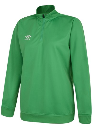 Umbro Womens/Ladies Club Essential Half Zip Sweatshirt - Emerald product