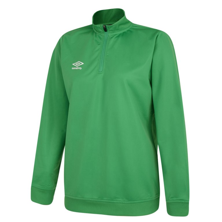 Womens/Ladies Club Essential Half Zip Sweatshirt - Emerald - Emerald