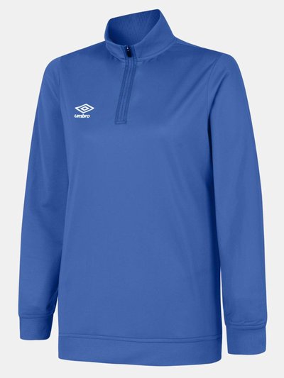 Umbro Womens/Ladies Club Essential Half Zip Sweatshirt - Royal Blue product