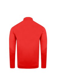 Womens/Ladies Club Essential Half Zip Sweatshirt - Vermillion