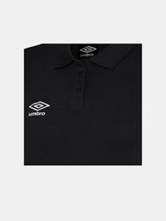 Womens/Ladies Club Essential Polo Shirt - Black/White