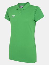 Womens/Ladies Club Essential Polo Shirt - Emerald/White - Emerald/White