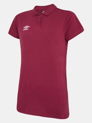 Womens/Ladies Club Essential Polo Shirt - New Claret/White - New Claret/White