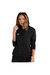 Womens/Ladies Club Leisure Full Zip Hoodie - Black/White