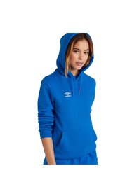 Womens/Ladies Club Leisure Hoodie - Royal Blue/White