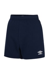 Womens/Ladies Club Leisure Shorts - Navy/White - Navy/White