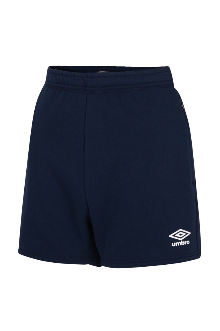 Womens/Ladies Club Leisure Shorts - Navy/White - Navy/White