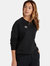 Womens/Ladies Club Leisure Sweatshirt - Black/White