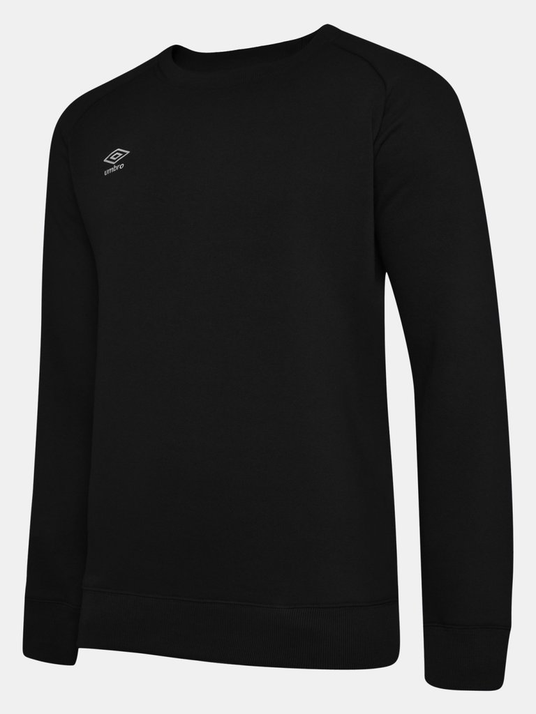 Womens/Ladies Club Leisure Sweatshirt - Black/White - Black/White