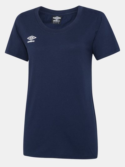 Umbro Womens/Ladies Club Leisure T-Shirt - Navy/White product