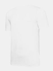 Womens/Ladies Club Leisure T-Shirt - White/Black
