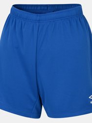 Womens/Ladies Club Logo Shorts - Royal Blue - Royal Blue