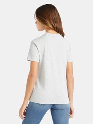 Womens/Ladies Core Classic T-Shirt - Gray Marl