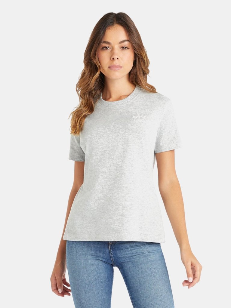 Womens/Ladies Core Classic T-Shirt - Gray Marl