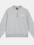 Womens/Ladies Core Half Zip Sweatshirt - Grey Marl/White - Grey Marl/White